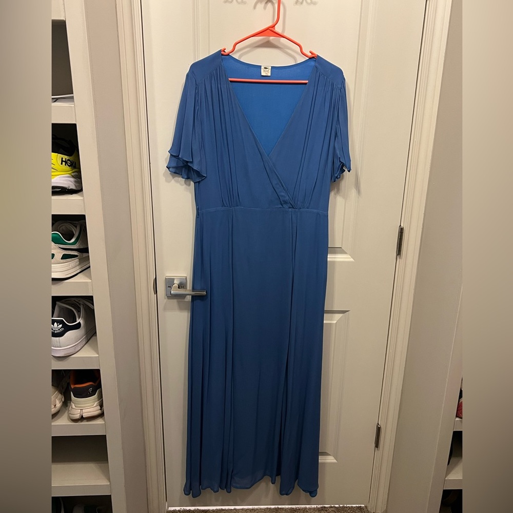 Rove - XXL (Australian sizing) - ZEPHYR Midi Dress - ocean blue